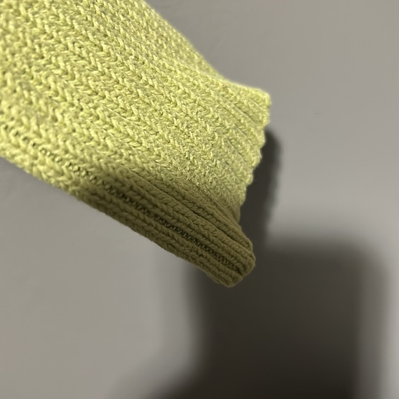 Y2K Lime Green Cowl Neck Sweater - Picture 6 of 10